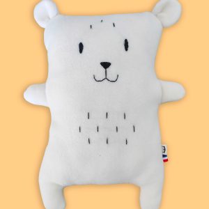 Coussin peluche Albert l’ours polaire