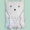 Coussin peluche Huguette la chouette de face par Le Trollinet
